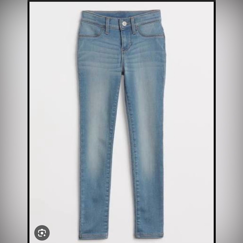 Girls GAP Denim Light Wash High Rise Jeggings